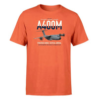 Thumbnail for Airbus A400M Atlas design on orange t-shirt, single-side print
