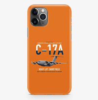 Thumbnail for C-17A Globemaster III design on orange magsafe iphone case, for iPhone Pro Max