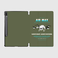 Thumbnail for Percepto Air Max design on green army samsung tablet tablet case