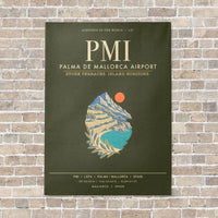 Thumbnail for Palma de Mallorca Airport PMI - Canvas Framed - Green Army