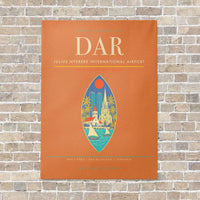 Thumbnail for Julius Nyerere International Airport DAR vertical canvas print - no frame - orange background