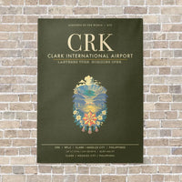 Thumbnail for Clark International Airport CRK - Canvas Framed - Green Army