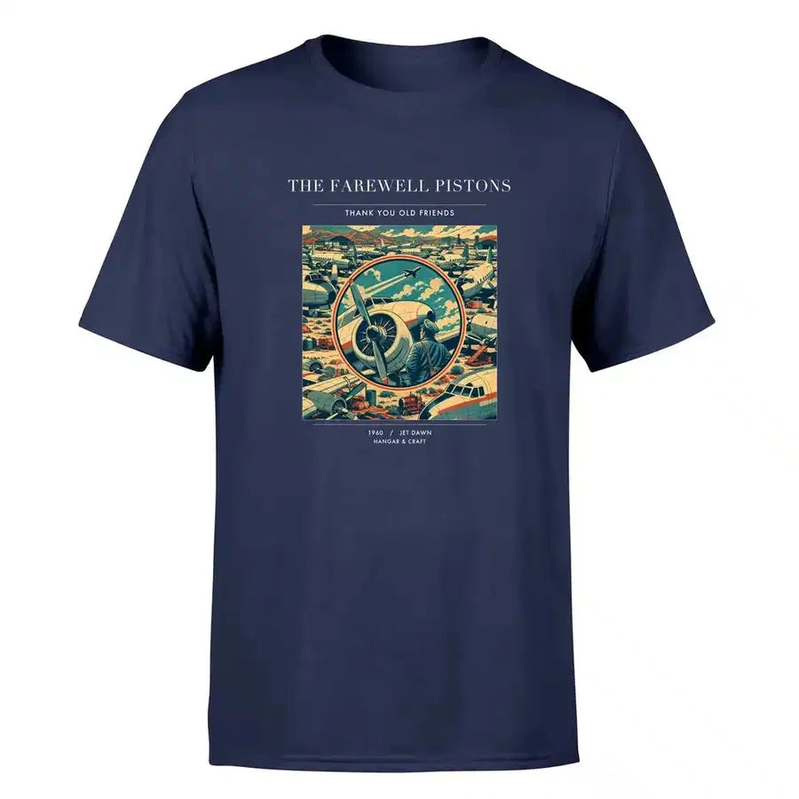 VINTAGE G4131 - The Farewell Pistons - Premium T-Shirt design on navyblue premium t shirt