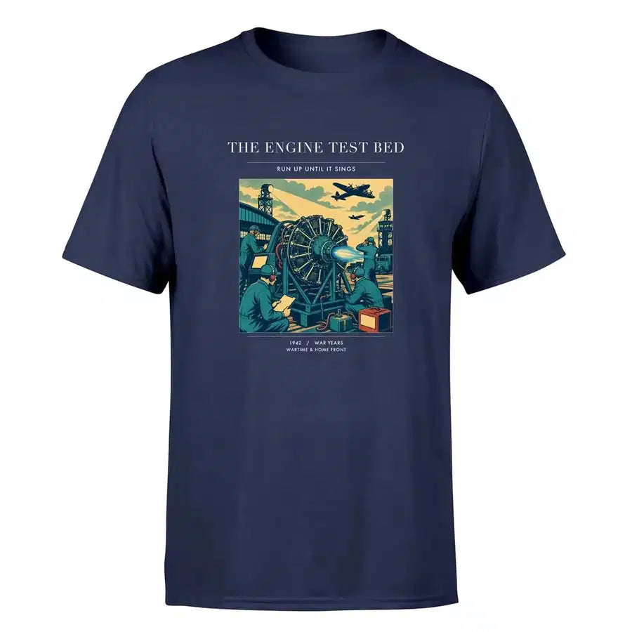 VINTAGE G4520 - The Engine Test Bed - Premium T-Shirt design on navyblue premium t shirt