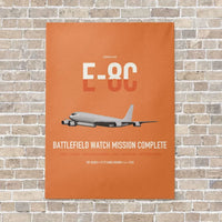 Thumbnail for E-8C Joint STARS vertical canvas print - no frame - orange background