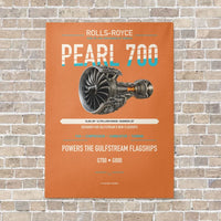 Thumbnail for PEARL 700 vertical canvas print - no frame - orange background