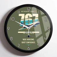 Thumbnail for Boeing 767-300ER design on green army framed wall clock