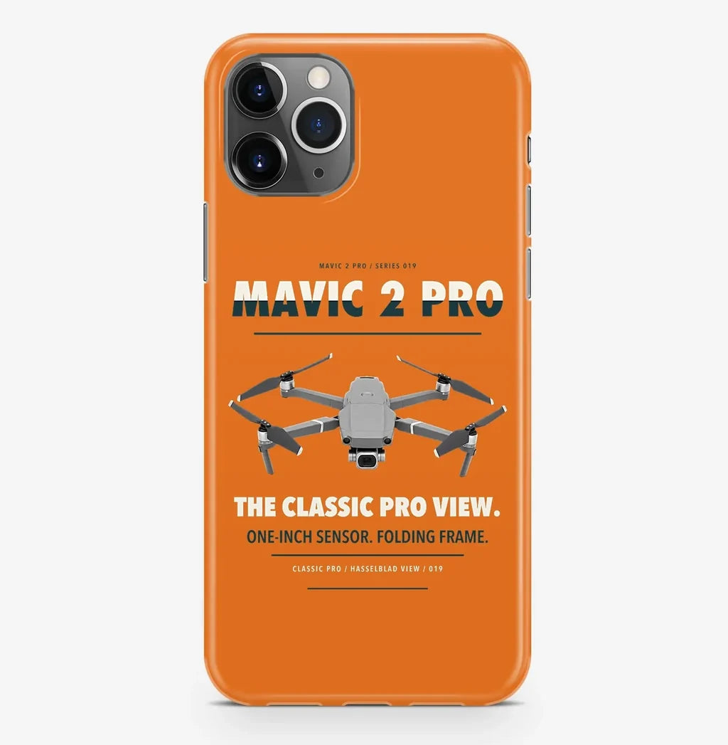 DJI Mavic 2 Pro Case ProMax design on orange iphone case promax