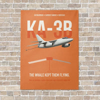 Thumbnail for KA-3B Skywarrior vertical canvas print - no frame - orange background