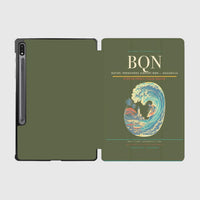 Thumbnail for Rafael Hernández Airport (BQN) design on green army samsung tablet tablet case