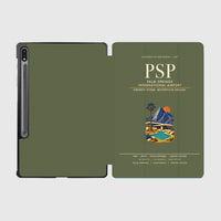 Thumbnail for Palm Springs International Airport (PSP) design on green army samsung tablet tablet case