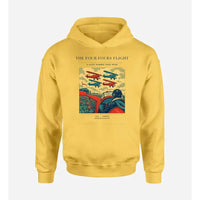 Thumbnail for VINTAGE G4444 - The Four Fours Flight - Premium Hoodie design on yellow premium
