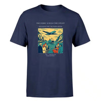Thumbnail for VINTAGE G4478 - The Ferry Across The Strait - Premium T-Shirt design on navyblue premium t shirt