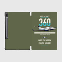 Thumbnail for Beechcraft King Air 360 design on green army samsung tablet tablet case