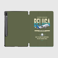 Thumbnail for Airbus BelugaXL / A330-743L design on green army samsung tablet tablet case