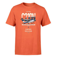 Thumbnail for Cessna T210N Centurion design on orange t-shirt, single-side print