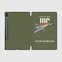 Thumbnail for Dassault Mirage IIIC design on green army samsung tablet tablet case