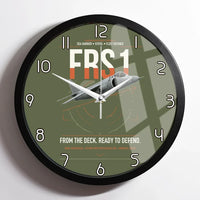 Thumbnail for British Aerospace Sea Harrier FRS.1 design on green army framed wall clock