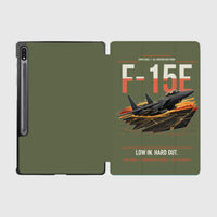 Thumbnail for F-15E Strike Eagle design on green army samsung tablet tablet case