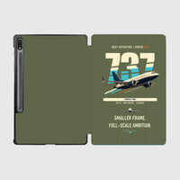 Thumbnail for Boeing 737 MAX 7 design on green army samsung tablet tablet case