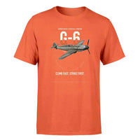 Thumbnail for Messerschmitt Bf 109G-6 design on orange t-shirt, single-side print