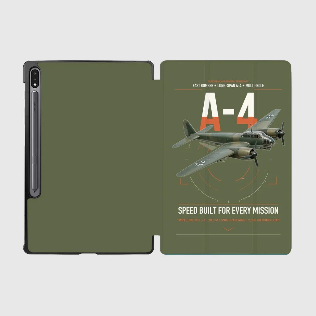 Junkers Ju 88A-4 design on green army samsung tablet tablet case