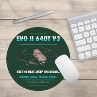 Thumbnail for Autel EVO II Dual 640T V3 design on dark green round mouse pad