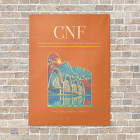 Thumbnail for Tancredo Neves International Airport CNF — Belo Horizonte vertical canvas print - no frame - orange background