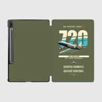 Thumbnail for Boeing 720B design on green army samsung tablet tablet case