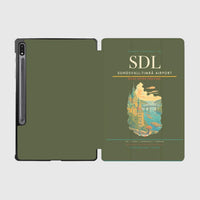 Thumbnail for Sundsvall-Timrå Airport (SDL) design on green army samsung tablet tablet case