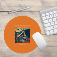 Thumbnail for VINTAGE G4533 - The Shelter Under The Stairs - Designed Mouse Pads design on orange round