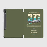 Thumbnail for Boeing 377 Stratocruiser design on green army samsung tablet tablet case