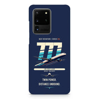 Thumbnail for Boeing 777-300ER design on samsung case - navy blue
