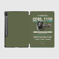 Thumbnail for GE90-115B design on green army samsung tablet tablet case