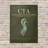 Thumbnail for Catania-Fontanarossa Airport CTA - Canvas Framed - Green Army