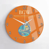 Thumbnail for Baghdad International Airport BGW Wall-Clock No-Frame - Orange