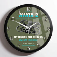 Thumbnail for DJI Avata 2 design on green army framed wall clock