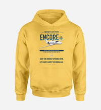Thumbnail for Cessna Citation Encore+ design on yellow double-side hoodie, single-side print