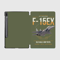 Thumbnail for F-15EX Eagle II design on green army samsung tablet tablet case