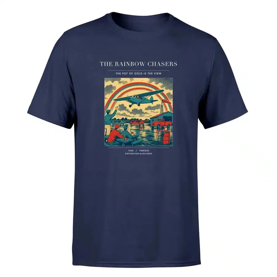 VINTAGE G4432 - The Rainbow Chasers - Premium T-Shirt design on navyblue premium t shirt
