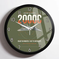 Thumbnail for Dassault Mirage 2000C RDI design on green army framed wall clock