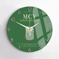 Thumbnail for Sunshine Coast Airport MCY Wall-Clock No-Frame - Green