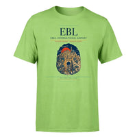 Thumbnail for Erbil International Airport (EBL) T-Shirt single-side front print in Light Green | erbil-international-airport-ebl-double-side-t-shirt