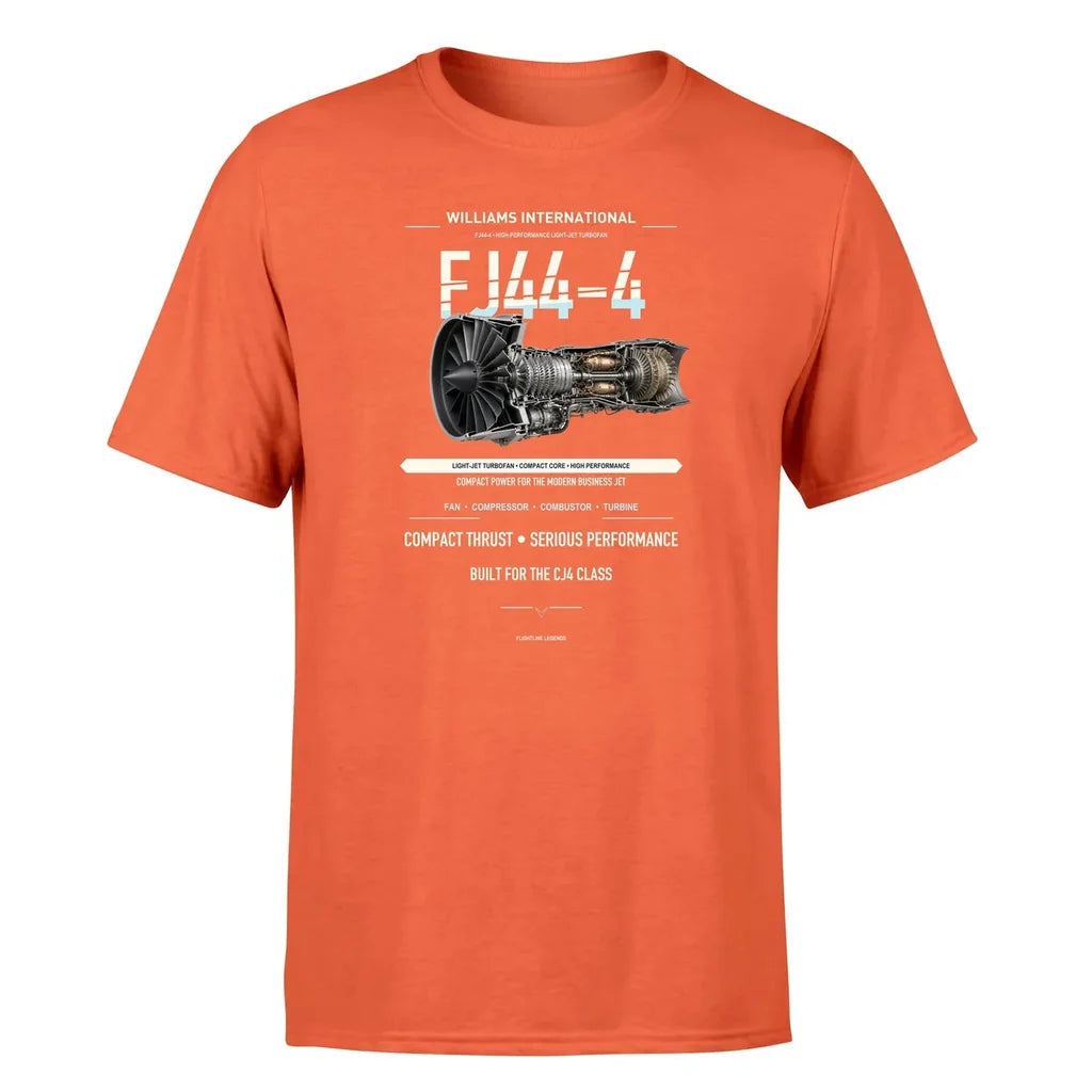 FJ44-4 design on orange single side