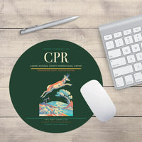 Thumbnail for Casper–Natrona County International Airport (CPR) design on dark green round mouse pad