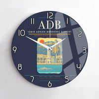 Thumbnail for Izmir Adnan Menderes Airport ADB Wall-Clock No-Frame - Navy Blue