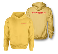 Thumbnail for Norwegian Airlines logo on yellow double side hoodie