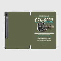 Thumbnail for CF6-80C2 design on green army samsung tablet tablet case