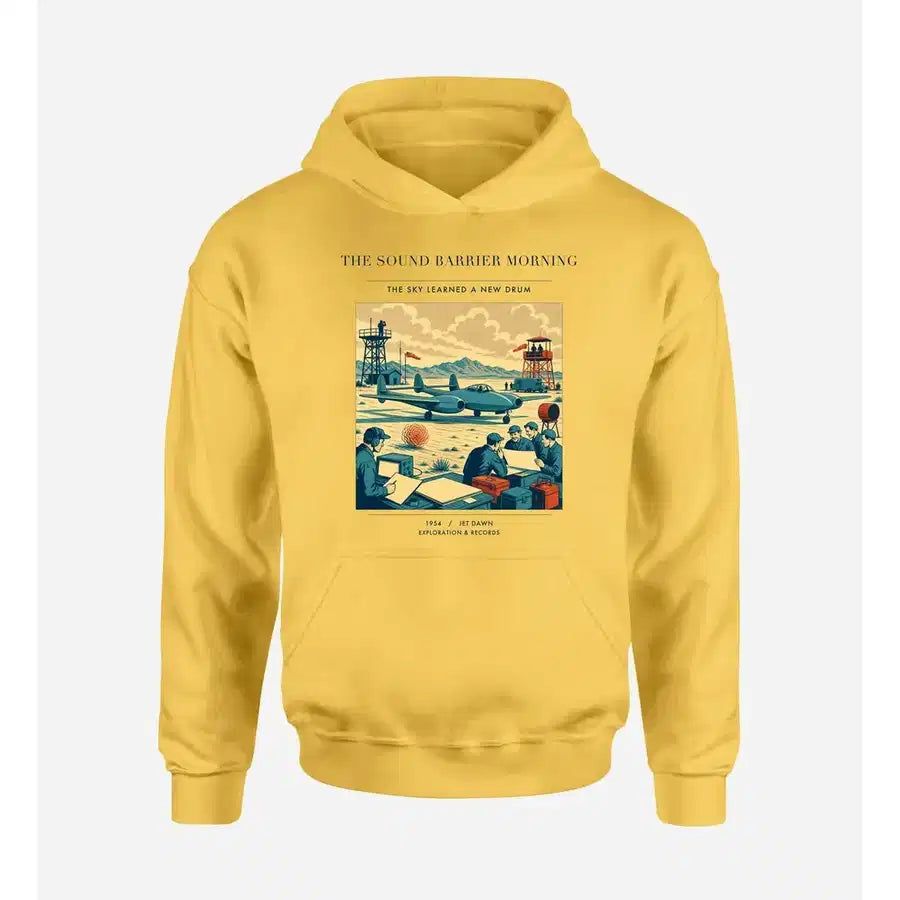 VINTAGE G4459 - The Sound Barrier Morning - Premium Hoodie design on yellow premium