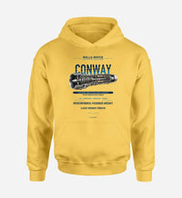 Thumbnail for CONWAY design on yellow hoodie single side